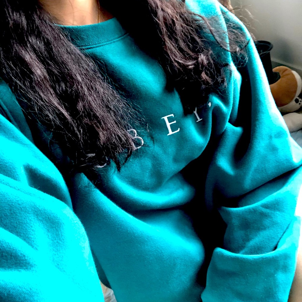 Turquoise OBEY Sweater